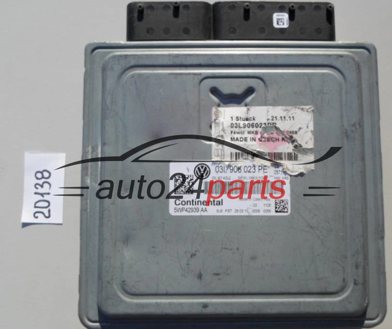 KOMPUTER STEROWNIK SILNIKA VW VOLKSWAGEN CADDY 1.6 TDI 03L 906 023 PE, 03L906023PE, 5WP42939 AA, 5WP42939AA 