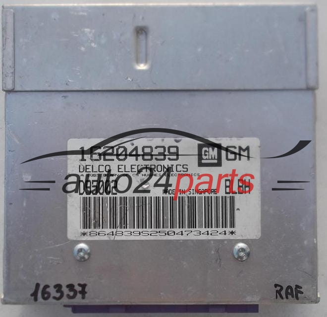 CENTRALINA DO MOTORE OPEL VECTRA 1.8 DELCO 16204839 GM, 16204839GM, D95002, BLBH