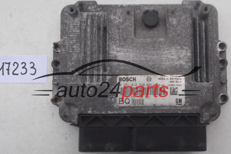 Μονάδα Ελέγχου Κινητήρα OPEL ASTRA ZAFIRA 1.9 CDTI BOSCH 0 281 012 548, 0281012548, GM 55 198 921 BQ, 55198921BQ, 55198921