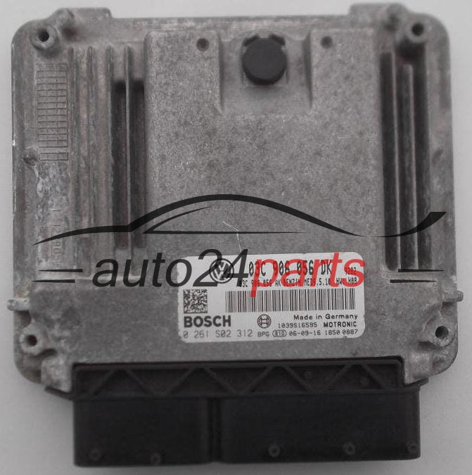 Μονάδα Ελέγχου Κινητήρα SKODA OCTAVIA 1.6 FSI BOSCH 0 261 S02 312,  03C 906 056 DK