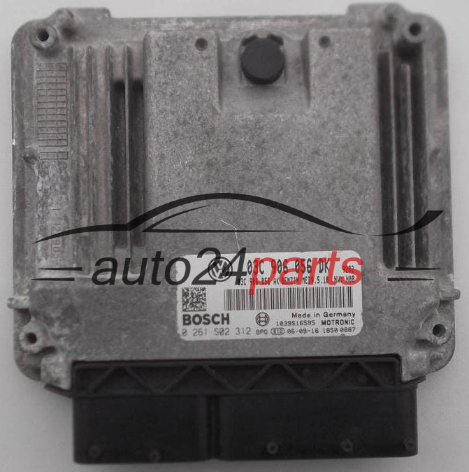 Μονάδα Ελέγχου Κινητήρα SKODA OCTAVIA 1.6 FSI BOSCH 0 261 S02 312,  03C 906 056 DK