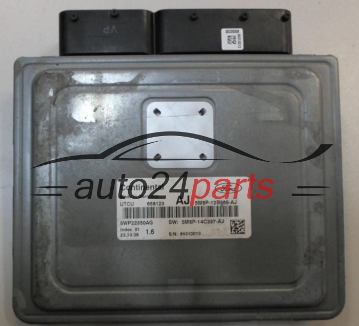 MOTORSTEUERGERÄT ECU STEUERGERÄT FORD 1.6 Continental 5WP22350AG, 5M5P-12B565-AJ,  5M5P-14C337-AJ
