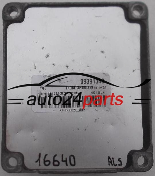ECU CENTRALITA DE MOTOR OPEL ASTRA CORSA VECTRA ZAFIRA 1.4 Z14XE 1.6 Z16XE Z16SE DELPHI DELCO 09391340