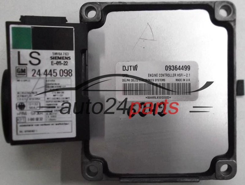 CENTRALINA MOTORE OPEL ASTRA CORSA ZAFIRA DELPHI DELCO 09364499 DJTW, 09364499DJTW, HSFI-2.1
