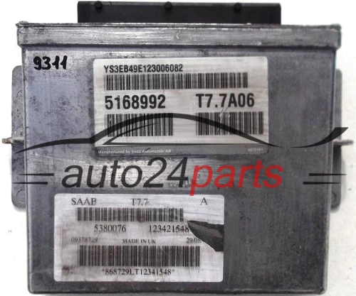 KOMPUTER STEROWNIK SILNIKA SAAB 9-5 2.3, T77A06, 5380076, 123421548, 5168992