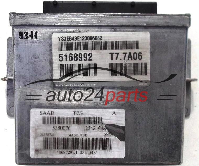 KOMPUTER STEROWNIK SILNIKA SAAB 9-5 2.3, T77A06, 5380076, 123421548, 5168992