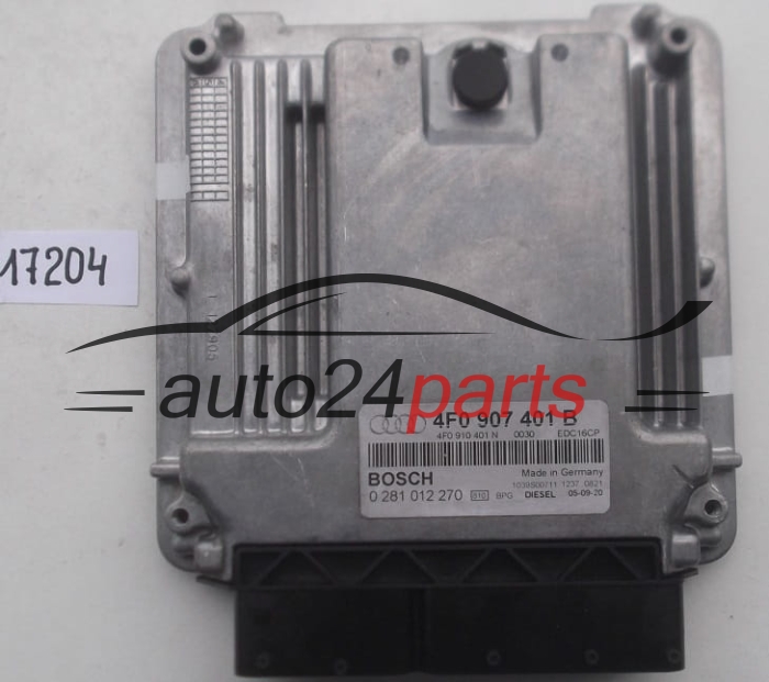Μονάδα Ελέγχου Κινητήρα AUDI A6 3.0 TDI BOSCH 0 281 012 270, 0281012270, 4F0 907 401 B, 4F0907401B, 4F0 910 401 N, 4F0910401N, EDC16CP