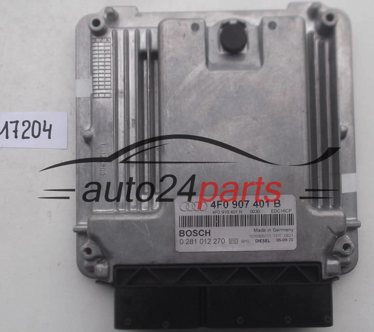 Μονάδα Ελέγχου Κινητήρα AUDI A6 3.0 TDI BOSCH 0 281 012 270, 0281012270, 4F0 907 401 B, 4F0907401B, 4F0 910 401 N, 4F0910401N, EDC16CP