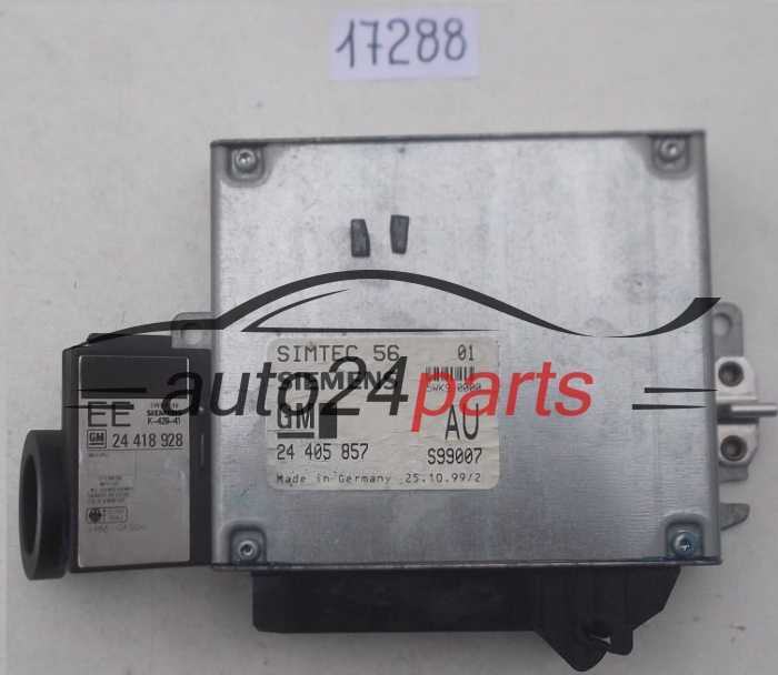 ECU ENGINE CONTROLLER OPEL VECTRA 2.0 SIEMENS 5WK9 0000, 5WK90000, GM 24 405 857 AU, 24405857 AU, 24405857AU