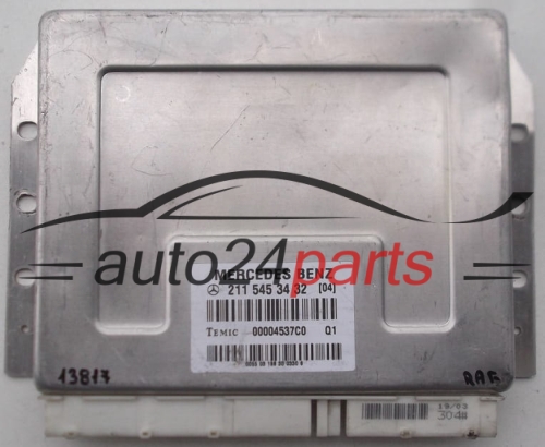 KOMPUTER STEROWNIK SILNIKA MERCEDES E KLASA W211 TEMIC 00004537C0, 211 545 34 32, 2115453432 - 13817