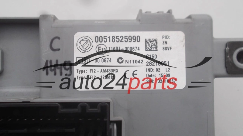 CENTRALKA MODUL STEROWNIK BSI FIAT 500 28210051, 00518525990 