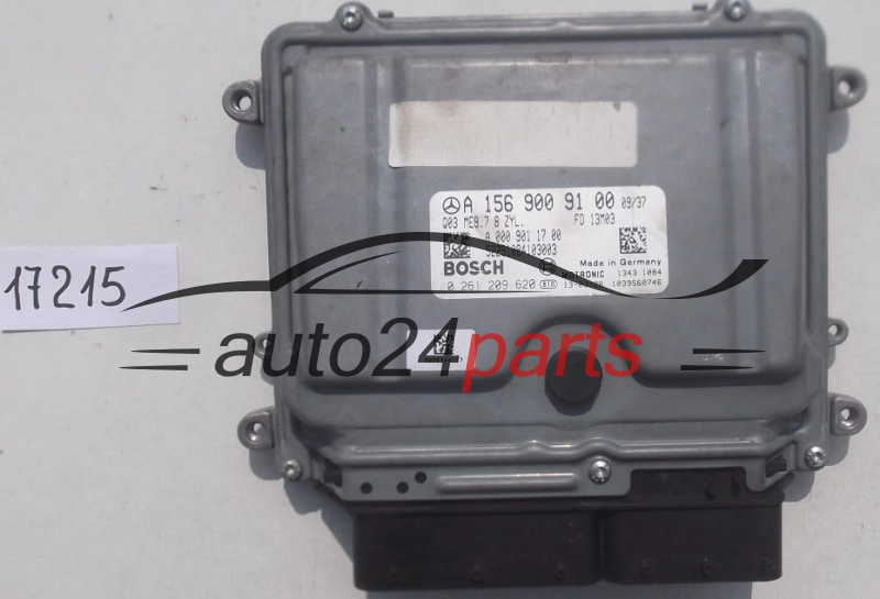 ECU CENTRALITA DE MOTOR MERCEDES BOSCH 0 261 209 620, 0261209620, A 156 900 91 00, A1569009100, A 000 901 17 00, A0009011700