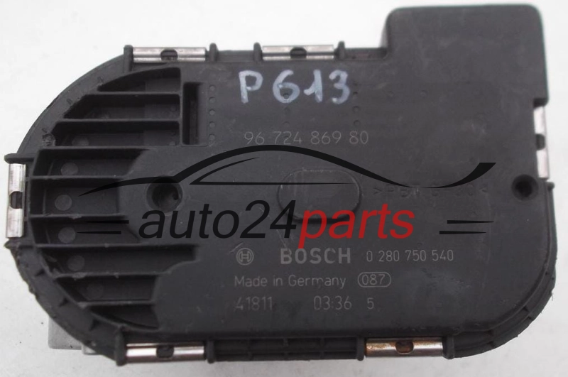 THROTTLE BODY CITROEN PEUGEOT BOSCH 0 280 750 540, 0280750540, 96 724 869 80, 9672486980