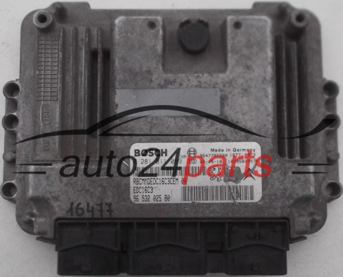 ECU ENGINE CONTROLLER PEUGEOT 206 1.4 TDI BOSCH 0 281 011 089, 0281011089, 96 532 025 80, 9653202580