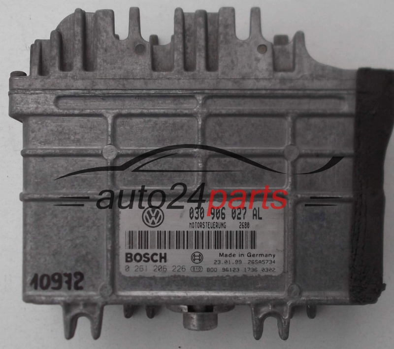 ΜΟΝΑΔΑ ΕΛΕΓΧΟΥ ΚΙΝΗΤΗΡΑ VW VOLKSWAGEN LUPO 1.0 030906027AL, 030 906 027 AL BOSCH 0261206226, 0 261 206 226 MOTORSTEUERUNG 2680 26SA5734