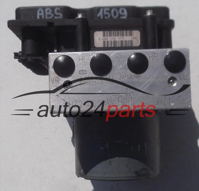 ABS PUMP OPEL CORSA C COMBO MERIVA TIGRA B BOSCH 0 265 231 443, 0265231443, POMPA 13145396 GM, BOSCH 0 265 800 372, 0265800372