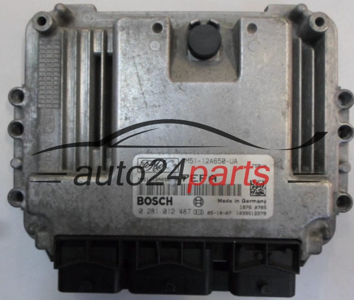 Centralina do motore FORD FOCUS 1.6 TDCI BOSCH 0 281 012 487, FoMoCo 7M51-12A650-UA