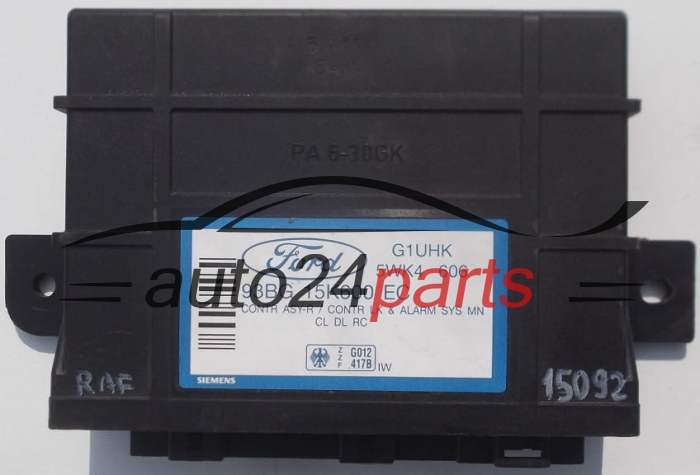SIEMENS 5WK4 606, 5WK4606, 93BG 15K600 EC, 93BG15K600EC