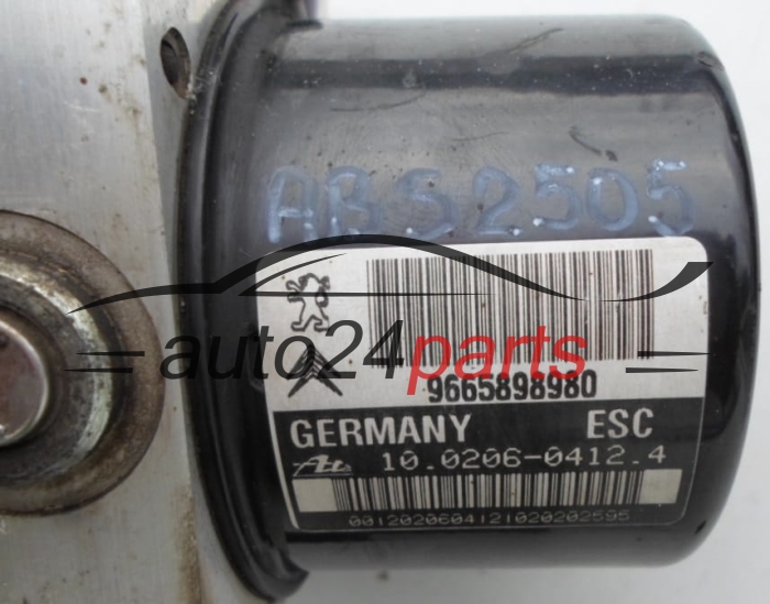 Αντλία αβς CITROEN PEUGEOT 9665898980, 10.0206-0412.4, 10020604124, 10.0960-3923.3, 10096039233