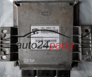 MOTORSTEUERGERÄT ECU STEUERGERÄT PEUGEOT 206 1.1 IAW48P2.76, IAW 48P2.76, 1WHANY292, 16.552004, 16552004, 9643707380, 16.495.044, 16445044, 9644925780