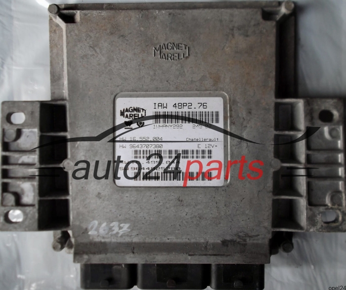MOTORSTEUERGERÄT ECU STEUERGERÄT PEUGEOT 206 1.1 IAW48P2.76, IAW 48P2.76, 1WHANY292, 16.552004, 16552004, 9643707380, 16.495.044, 16445044, 9644925780