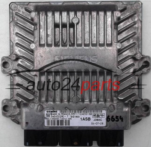 Μονάδα Ελέγχου Κινητήρα  FORD FOCUS 2.0 TDCI SIEMENS 5WS40228C-T, FoMoCo 5M51-12A650-NB