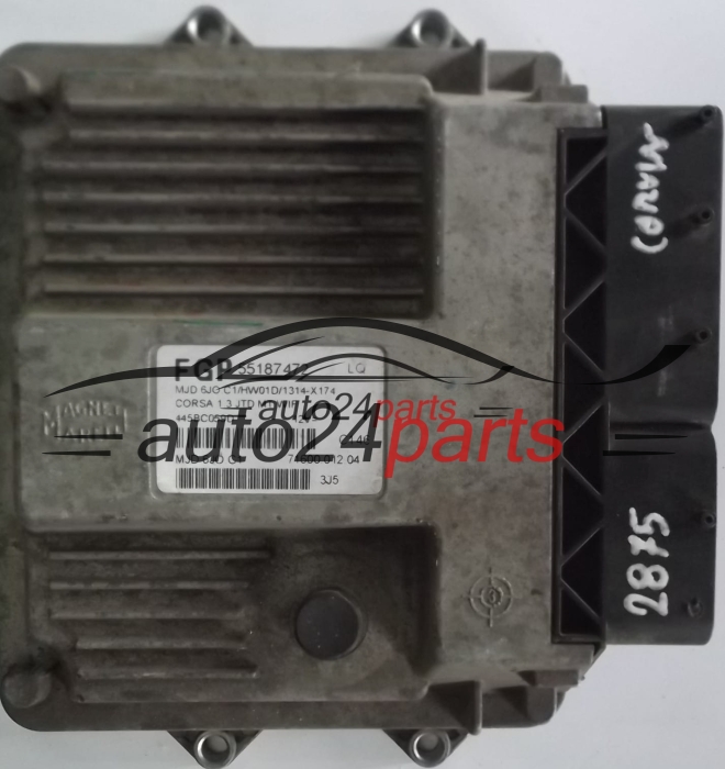 Μονάδα Ελέγχου Κινητήρα OPEL CORSA 1.3 CDTI MAGNETI MARELLI MJD 6JO.C1, MJD6JOC1, MJD6J0C1, FGP 55187472 LQ, 71600.012.04, 7160001204