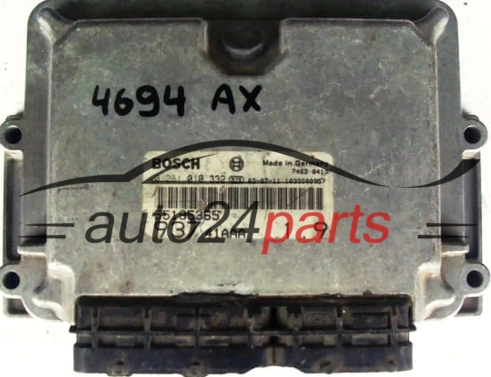 Centralina motore Alfa Romeo 147 1.9 JTD 0281010332 55185365 93741AAA 1039S00957