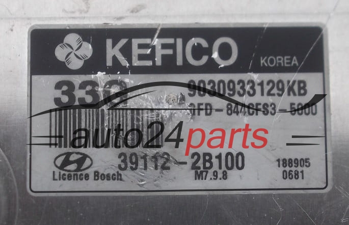 MOTORSTEUERGERÄT ECU STEUERGERAT HYUNDAI I30 1.4 39112-2B100