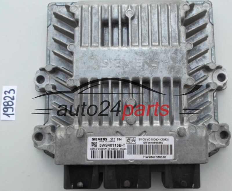 KOMPUTER STEROWNIK SILNIKA CITROEN C2 1.4 HDI 5WS40115B-T,  HW9647568180, SID804