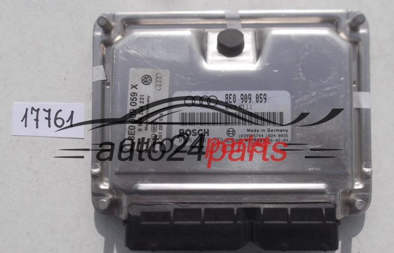 ECU CENTRALITA DE MOTOR AUDI A4 3.0 BOSCH 0 261 207 579, 0261207579, 8E0 909 059, 8E0909059 