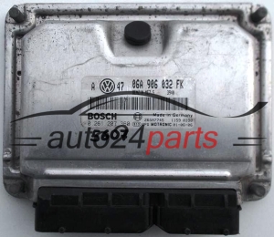 CALCULATEUR MOTEUR VW VOLKSWAGEN POLO 1.4 BOSCH 0261207360, 0 261 207 360, 06A906032FK, 06A 906 032 FK BENZIN ME7.5 3948 26SA7745