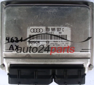 MOTORSTEUERGERÄT ECU STEUERGERAT AUDI A4 2.0 TDI 8E0909557C, 8E0 909 557 C BOSCH 0261207220, 0 261 207 220 BENZIN ME7.5 0003 26SA7964 