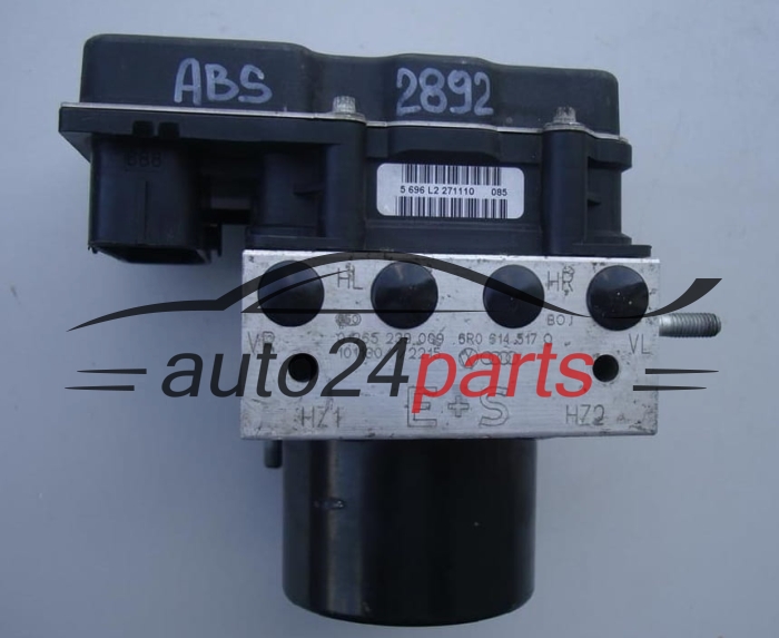 Pompe ABS et calculateur AUDI A1 BOSCH 0 265 239 009, 0265239009, 6R0 614 517 Q, 6R0614517Q, 0265955011, 6R0907379AH -