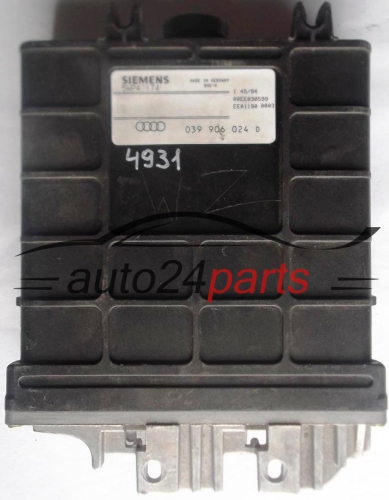 ECU ENGINE CONTROLLER AUDI 80 B4 100 C4 2.0 039906024D, 039 906 024 D, 5WP4174, 5WP4 174