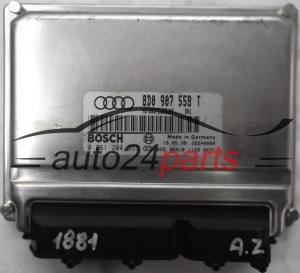 ECU ENGINE CONTROLLER AUDI A4 1.8T 1.8 TURBO ADR 8D0907558T, 8D0 907 558 T, BOSCH 0261204957, 0 261 204 957