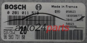 MOTORSTEUERGERÄT ECU STEUERGERAT CITROEN XSARA PICASSO BOSCH 0 281 011 518, 0281011518, 96 583 731 80, 9658373180, 9640938680, EDC15C2