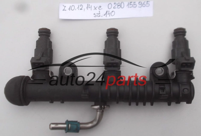 WTRYSK WTRYSKIWACZ PALIWA BENZYNA OPEL AGILA ASTRA G CORSA C Z10,12,14XE BOSCH 0 280 155 965
