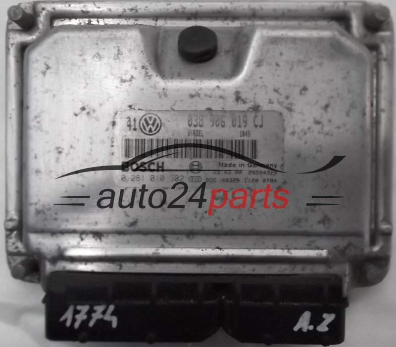 ΜΟΝΑΔΑ ΕΛΕΓΧΟΥ ΚΙΝΗΤΗΡΑ VW VOLKSWAGEN GOLF BORA 1.9 TDI AJM 038906019CJ, 038 906 019 CJ, BOSCH 0 281 010 302, 0281010302, DIESEL 1045, 28SA4320