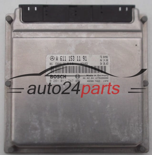 Μονάδα Ελέγχου Κινητήρα MERCEDES SPRINTER BOSCH 0 281 011 747, 0281011747, A 611 153 11 91, A6111531191, CR2.35 