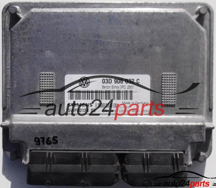 MOTORSTEUERGERÄT ECU STEUERGERAT VW VOLKSWAGEN POLO 1.2, SIEMENS 5WP40124 03