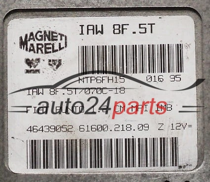 ECU CENTRALITA DE MOTOR  FIAT PUNTO 1.2 MAGNETI MARELLI IAW 8F.5T, 46439052, 61600.218.09