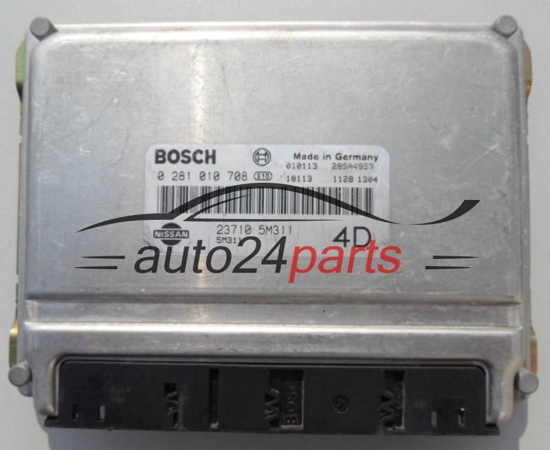ECU ENGINE CONTROLLER NISSAN ALMERA 2.2 L BOSCH 0 281 010 708,  23710 5M311, 4D