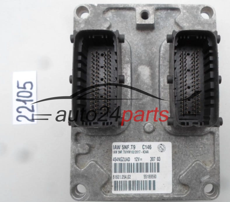 ECU ENGINE CONTROLLER FIAT STILO 1.6 Magneti Marelli IAW 5NF.T9, IAW5NFT9, 55189590