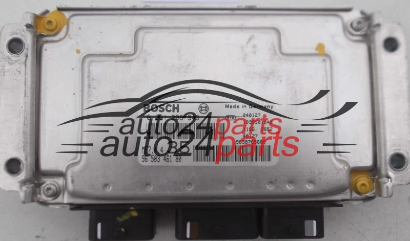 CALCULATEUR MOTEUR PEUGEOT 307 1.6 16V BOSCH 0 261 206 943, 0261206943, 96 503 461 80, 9650346180, 9638765680