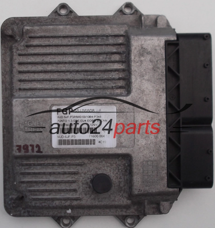 CENTRALINA MOTORE FIAT PUNTO 1.3 JTD MAGNETI MARELLI MJD 6JF.P3