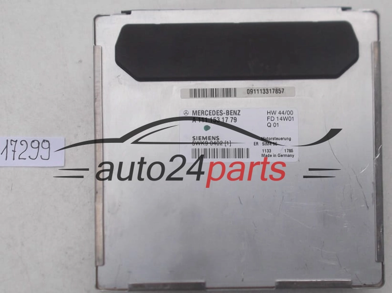 MOTORSTEUERGERÄT ECU STEUERGERÄT MERCEDES W203 C180 C200 SIEMENS 5WK90402 1
