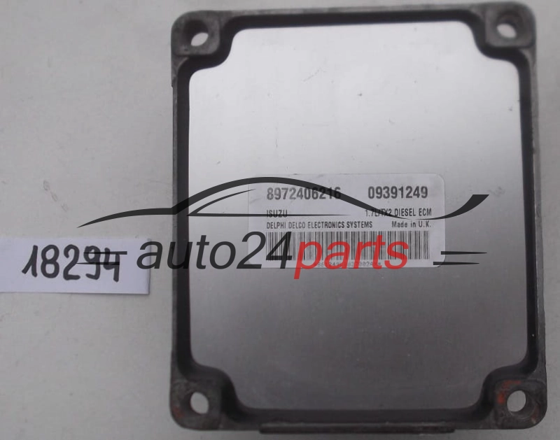KOMPUTER STEROWNIK SILNIKA OPEL ASTRA 1.7 DTI DELPHI DELCO 09391249, ISUZU 8972406216