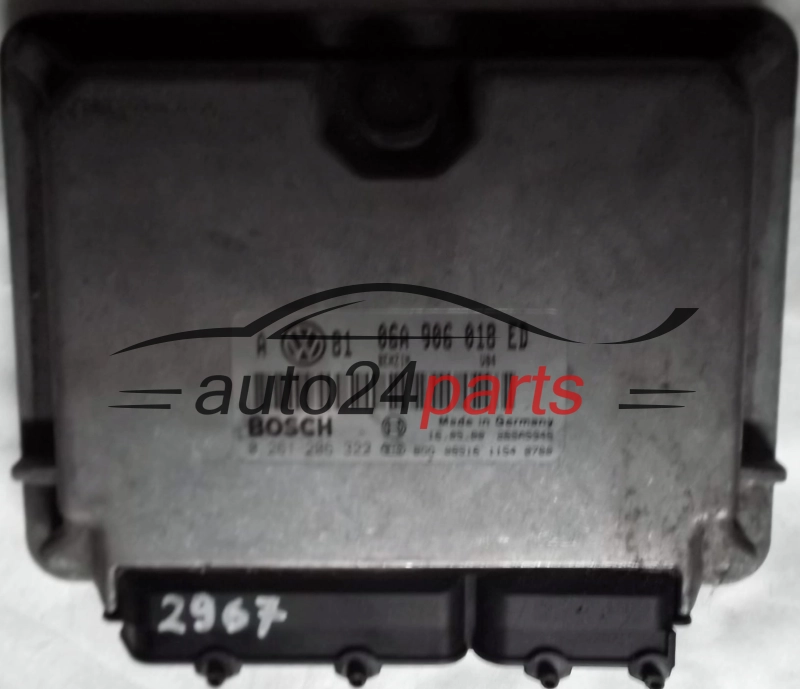 ΜΟΝΑΔΑ ΕΛΕΓΧΟΥ ΚΙΝΗΤΗΡΑ VW VOLKSWAGEN GOLF BORA 2.0 AQY 06A906018ED, 06A 906 018 ED, BOSCH 0261206322, 0 261 206 322, BENZIN V04 26SA5946