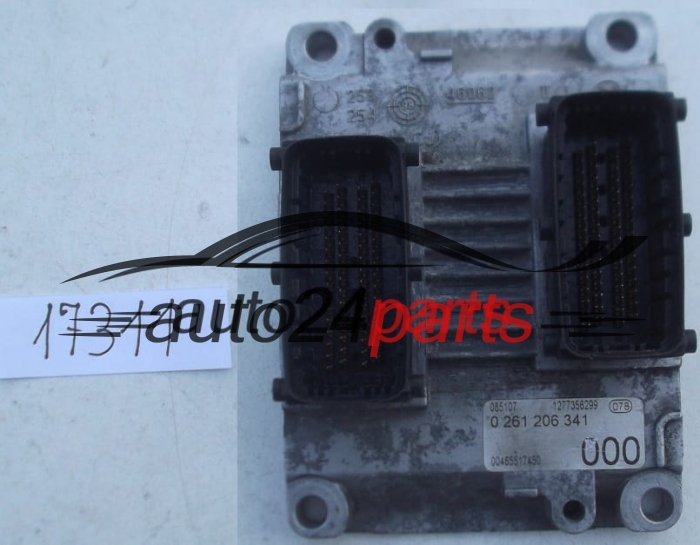 MOTORSTEUERGERÄT ECU STEUERGERÄT FIAT MAREA 2.0 BOSCH 0 261 206 341, 0261206341 00465517450 465517450, 1277356299